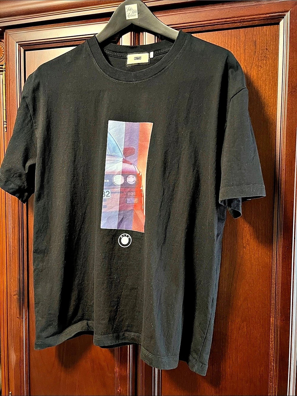 Like New Vintage Rare KITH for BMW Red Racecar Stripe M3 Black 100% Cotton Tee!